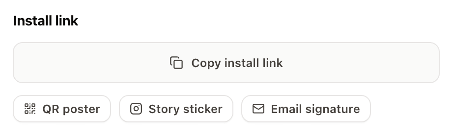 One link. Every channel you already use.